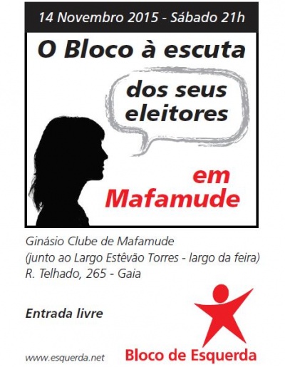 O Bloco à escuta dos seus eleitores O Bloco à escuta dos seus eleitores